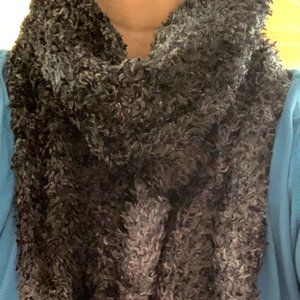 PICK 4 , GET 1 FREE.   Scarf, wool, Warm Black & Grey,